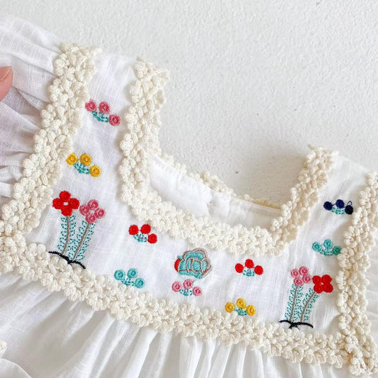 Sweetheart Embroidery Dress