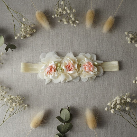 Floral Headband and shoe set