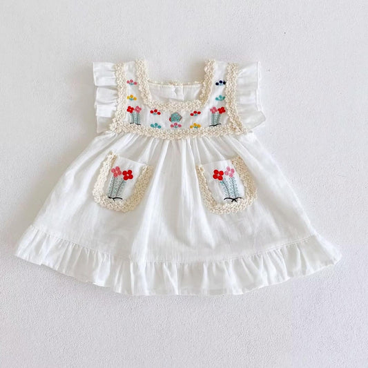 Sweetheart Embroidery Dress