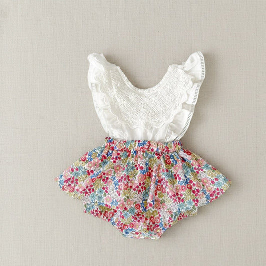 Blossom Belle Set – Floral Baby Outfit