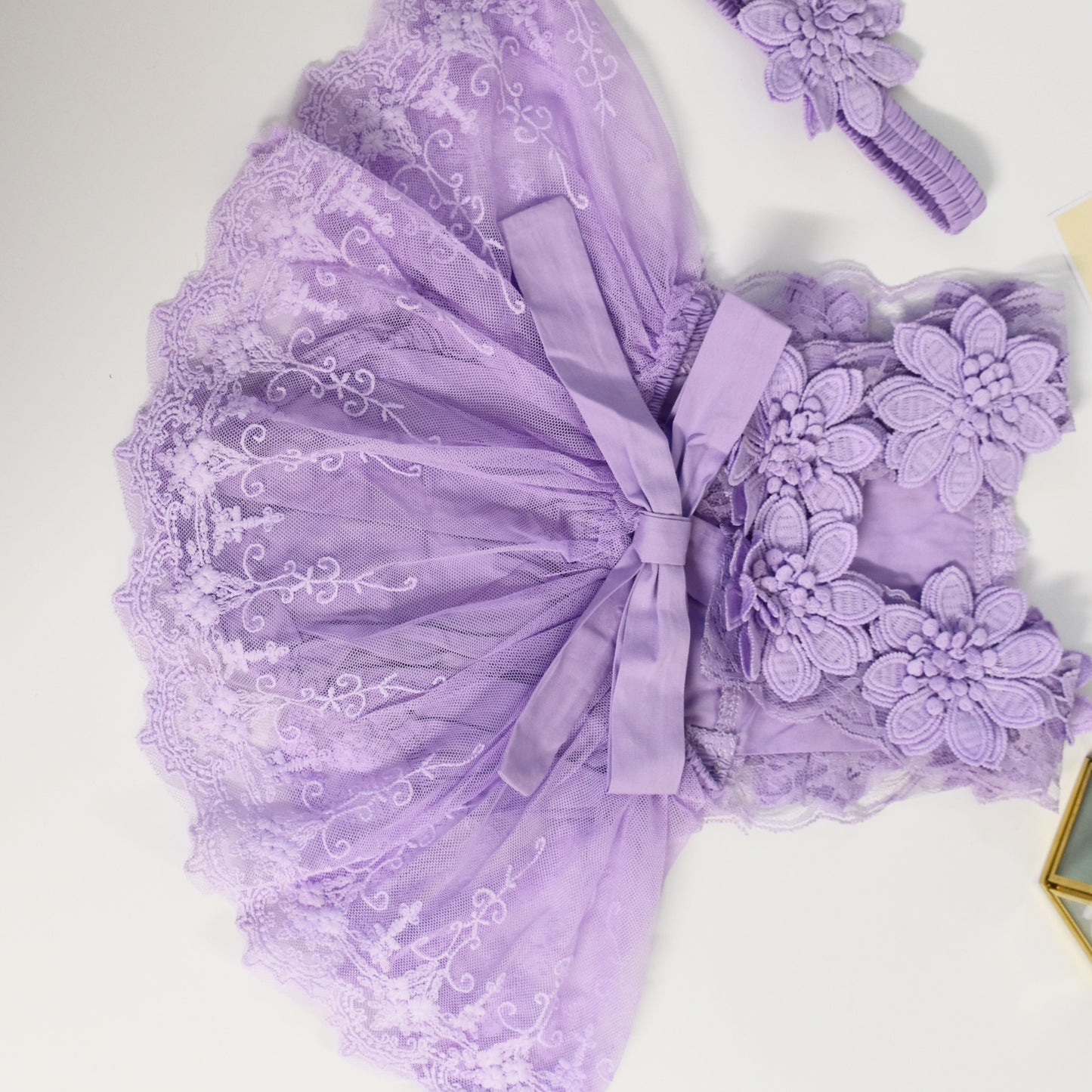 Lavender Lace Dream Dress with Matching Headband